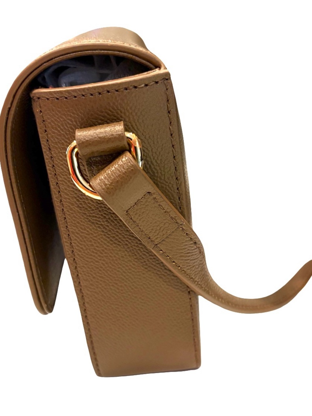 Burberry Hampshire Small Brown House Check & Leather Crossbody Bag Reg $1,150 - Picture 5 of 15